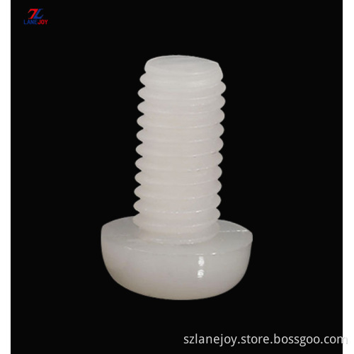M8 M10 white nylon plastic machine screw